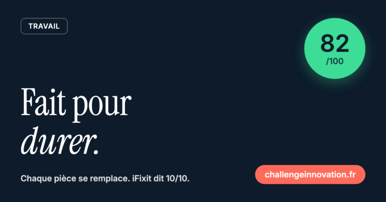Travail : note 82/100 Challenge Innovation